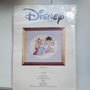 # 2 Vintage Disney Cinderella Cross Stitch Kit New